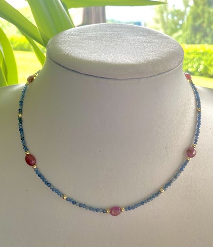 Top aaa ceylon saphir kette - aaa,