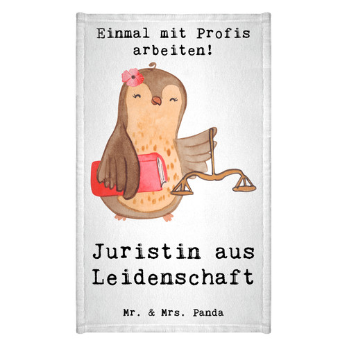 Handtuch juristin leidenschaft - handtuch,