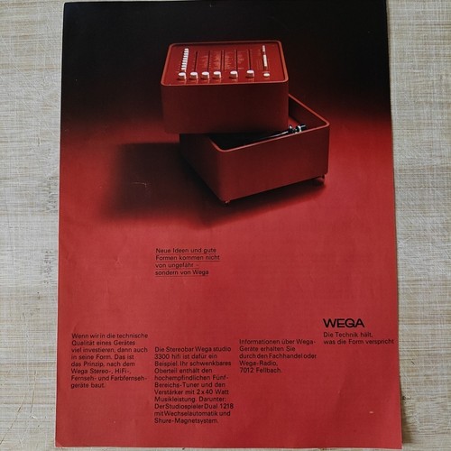 Wega stereo 1971 - wega, vintage