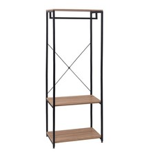 Kleiderständer Wäscheständer Kleiderschrank Schuhregal mit Ablage Holz 0046heiG5