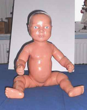 Säuglings-Pflegepuppe-Lernpuppe-BabyPuppe-ca. 2,5 kg - 54 cm DDR Sammler