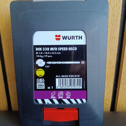 Würth spiralbohrer set din - spiralbohrer-set,