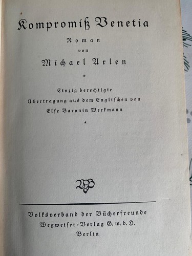 Michael arlen kompromiß - michael,