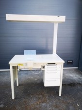 KaVo EWL Einzeltisch Arbeitstisch Labortisch mit Absaugung, Absaugmaul und Lampe