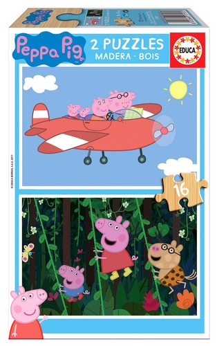 Educa holz peppa pig - peppa, puzzle