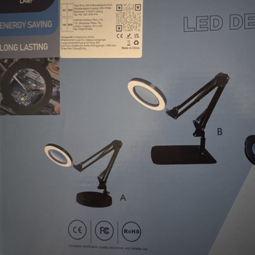 Led lupenlampe mit schwenkarm - led,