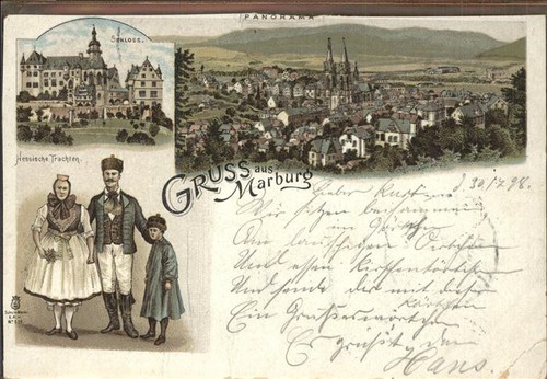 Marburg lahn panorama - marburg,