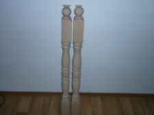 Gedrechselte Ballustrade Treppenpfosten Geländerpfosten massiv Buche Holzstäbe