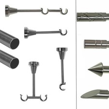 BASIT Gardinenstange Edelstahl