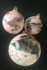 Weinfurtner 3 Glaskugel Fensterkugel mundgeblasen Unikat Dekokugel Ø Vintage