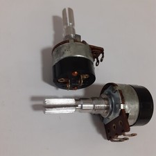 DDR,RFT, 1 Stück Potentiometer mit Schalter,Autoradio z.B, Safari,6mm Achse,