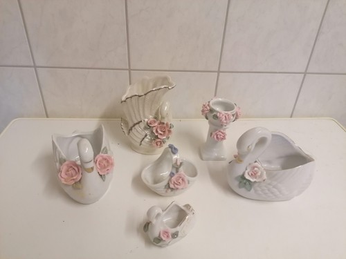 Porzellan deko set weiß mit - porzellan,
