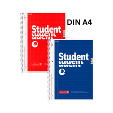 Collegeblock A4 Linien/ kariert  Spiralblock Schreibblock mit Rand Block Schule