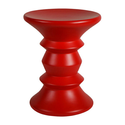 Eames style wood stool red - eames,
