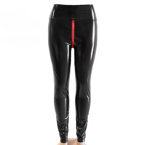 Sexy lackhose mit hoher taille - lackhose,