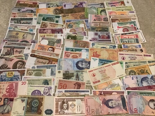 Sammlung von 100 banknoten - 100,