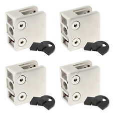 Glashalter Glasklemme Klemmhalter Glasklemmhalter MASSIV 4-Stück EDELSTAHL V2A