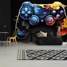 Fototapete Kinderzimmer Junge Gaming Gamer Kinder VLIES TAPETE XXL + KLEISTER