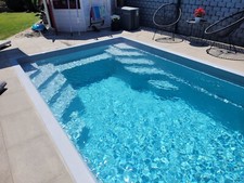 Gfk Schwimmbecken 7,60x3,65x1,50 Swimming Pool Zubehör Einbaubecken SET