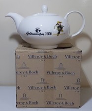 Villeroy & Boch Porzellan Kanne Goldmännchen Tee ... lässt die Seele... Teekanne