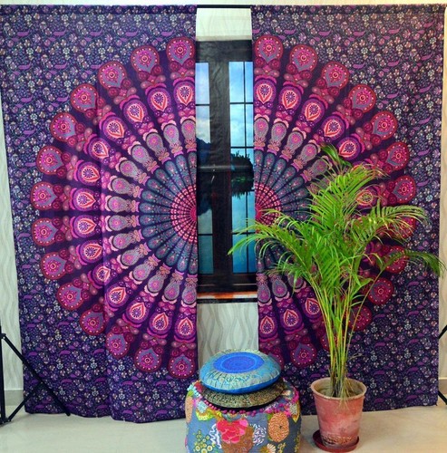 Baumwolle hippie wandbehang - hippie,