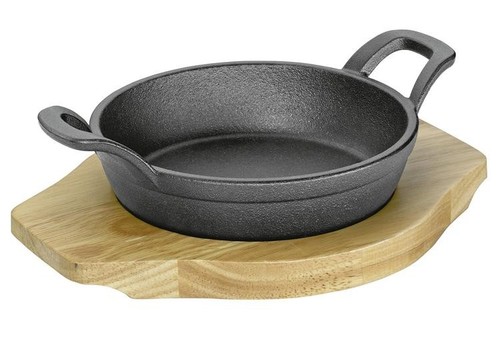 Bbq servierpfanne mit - bbq,
