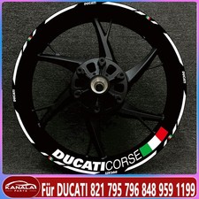 17 Zoll Rad Aufkleber Felgenaufkleber Set Für DUCATI 821 795 796 848 959 1199
