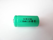 Akku Ni-MH 2/3AA 100mAh 1,2V für SOLAR-Leuchten Lampen Mignon Akkus Batterie