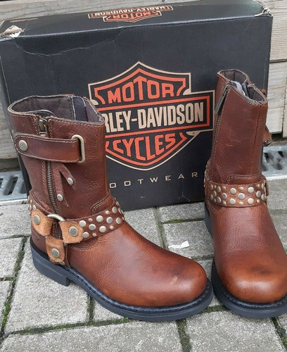 Braune leder biker western - 36,