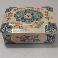 Alte Blechdose Teedose 15,5cm