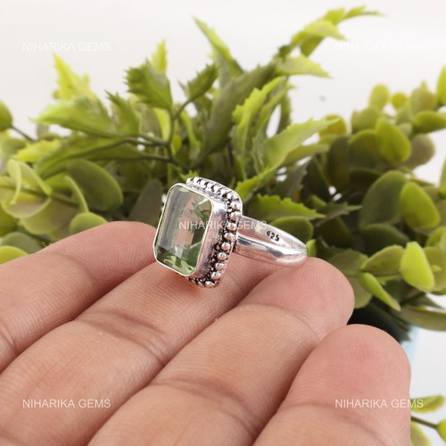 Grüner amethyst 925 sterling - 925,