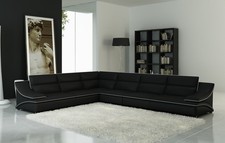 Ledersofa Couch Wohnlandschaft