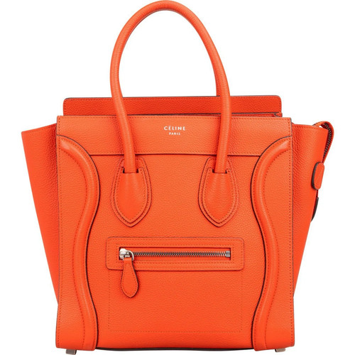 Céline orange grained leather - céline,