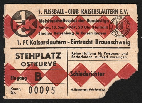 Ticket 1967 1 fc - |, |