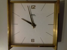 Dugena electric emes Kaminuhr Messing Uhr Tischuhr Vintage