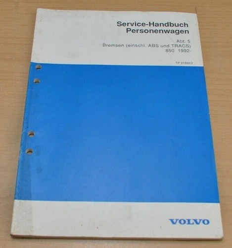 Volvo 850 bremsen - bremsen, abs