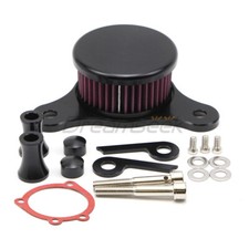 Luftreiniger Luftfilter Ansaugfilter für Harley Dyna Street Bob 1993-17 Schwarz