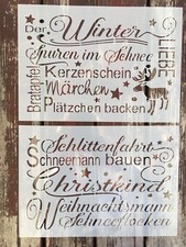 Shabby Schablone Groß A3