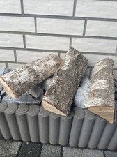 Holz Birkenholz Gespaltet Deko ca.27-31 X 10 cm Natur