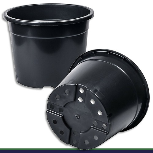 Pflanztopf schwarz ø 46 - schwarz,