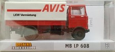 Brekina 48571 - MB Mercedes LP 608 Pritsche Plane LKW AVIS Vermietung *Neuwertig