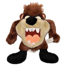 1997 Taz Tasmanischer Teufel 25cm Plüsch Figur 90er Looney Tunes Stofftier