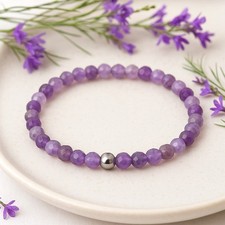 Edelstein Armband Amethyst 4mm