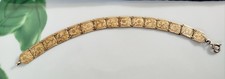 Jugendstil Armband Armreif Gold Plated + Ziseliert 