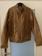 COOLE BEIGE BRAUNE G- STAR RAW CARGO LEDER JACKE BELFORD LEATHER JACKET GR L