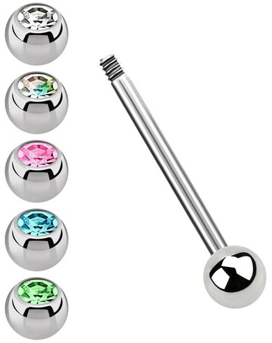 Set zungenpiercing stab - zungenpiercing,