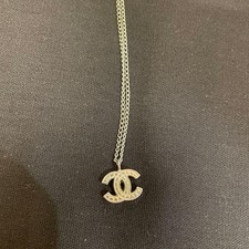 Chanel silber halskette mit - silber,