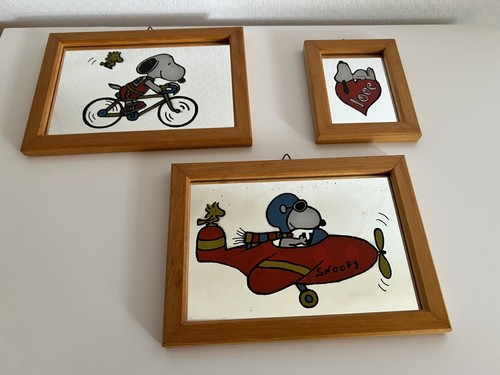 Snoopy vintage spiegel - spiegel, bild