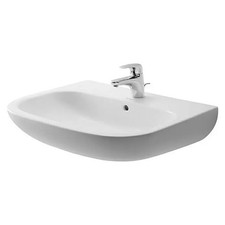 DURAVIT D-Code Waschtisch, 65 x 50 cm, ohne Spezialglasur, Hahnloch: mittig - B