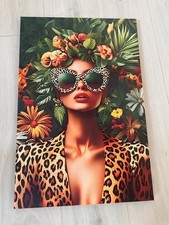 Trendige Frau bedruckt